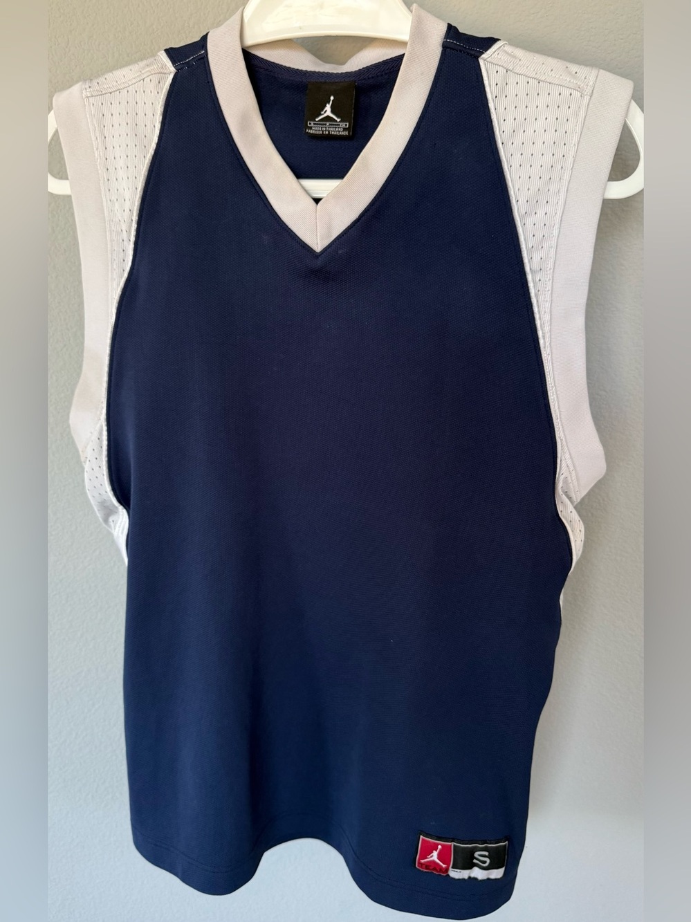 Vtg Nike Air JORDAN Jumpman Jordan Jersey AUTHENTIC Navy Blue Size Small